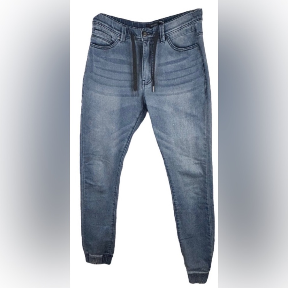 Industrie Men’s. Jogger Jeans Gathered Ankles Size
32 with distressing EUC